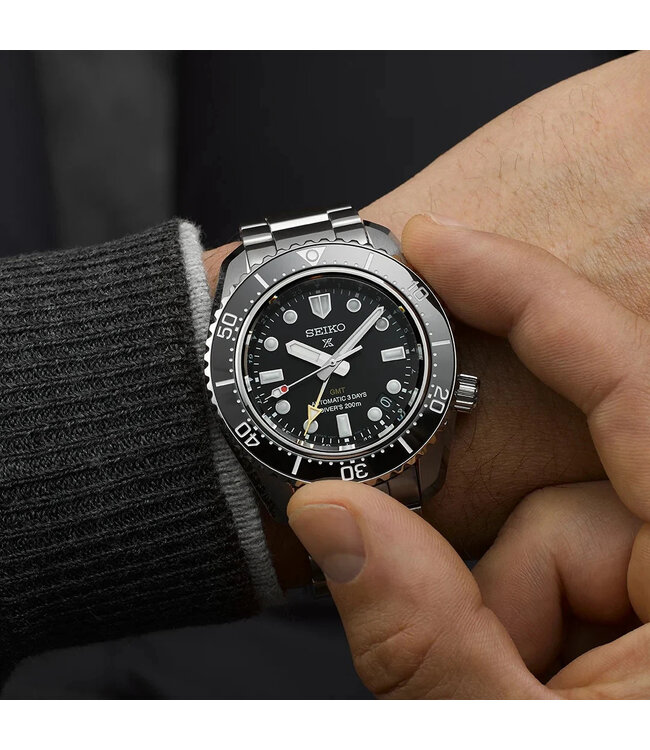 Seiko Prospex GMT SPB383J1 Diver's Dark Depths Automatik Schwarz