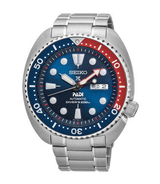 Seiko Prospex PADI SRPE99K1 Diver Automatik Blau Rot Turtle