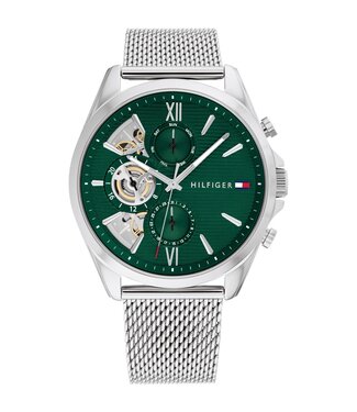 Tommy Hilfiger  Baker 1710647 Grün Silber Herrenuhr