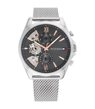 Tommy Hilfiger  Baker Dressed Up 1710646 Grau Silber Herrenuhr