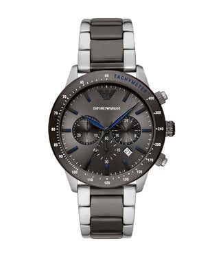 Emporio Armani  Chronograph AR11391 Grau Silber Herrenuhr