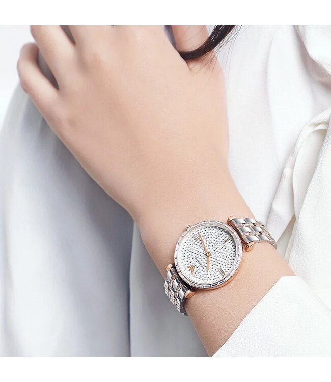 Emporio Armani  AR11293 Pavé Roségold Damenuhr