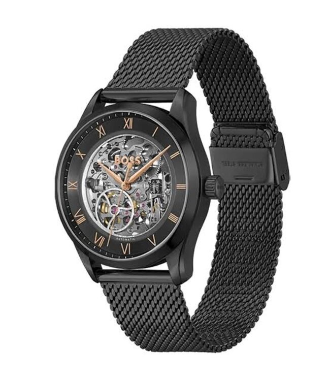 Hugo Boss   Principle Skeleton 1514255 Automatik Grau Herrenuhr