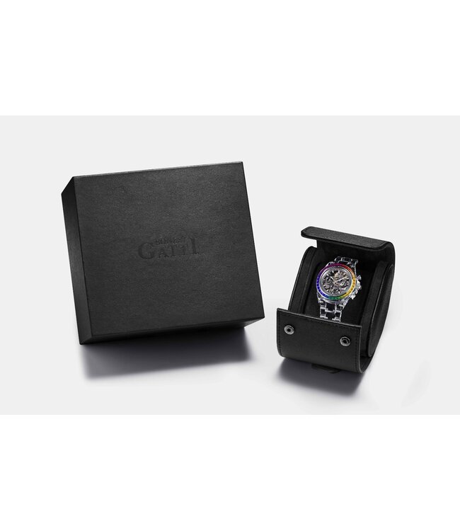 Bonest Gatti  BG9010-L3 Chronograph Automatik Weiss/Silber Herrenuhr