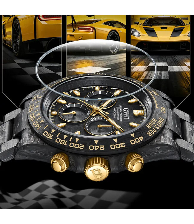 Bonest Gatti   BG9012-C1 Full Luminous Automatik Schwarz Herrenuhr