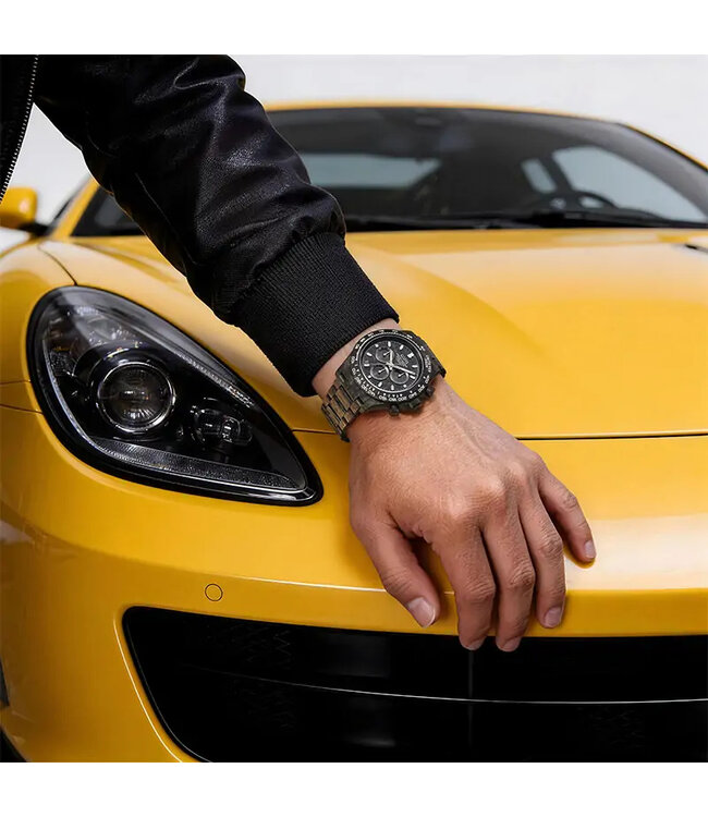 Bonest Gatti  Bonest Gatti BG9012-C2 Full Luminous Automatik Schwarz/Weiss Herrenuhr