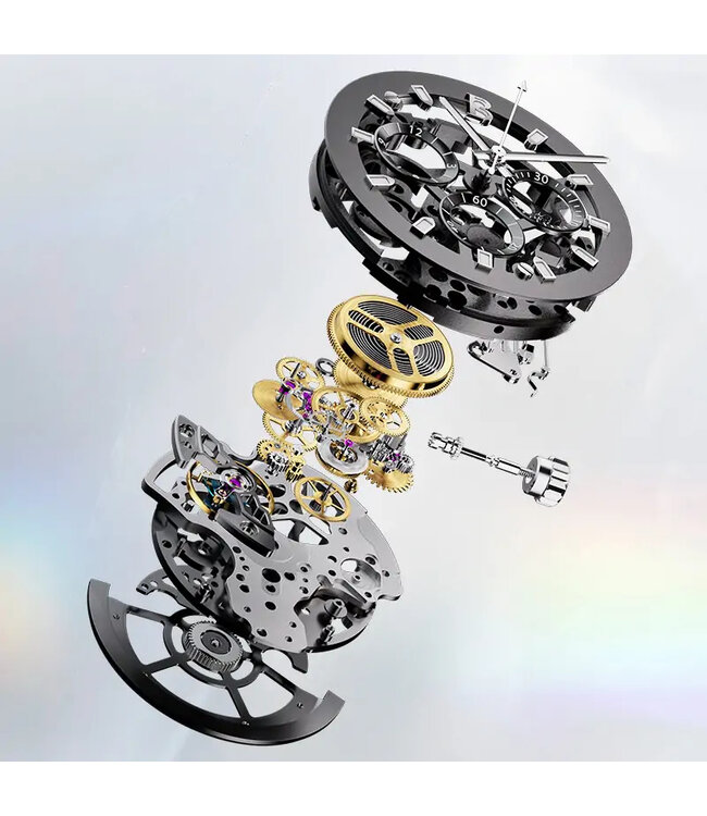 Bonest Gatti   BG6009-G1 Skeleton Chronograph Transparent Herrenuhr