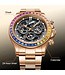 Bonest Gatti  Bonest Gatti BG8018-S2 Skeleton Automatik Gold/Regenbogen Herrenuhr