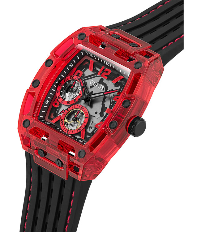 Guess  Phoenix GW0499G4 Quarz Schwarz/Rot Herrenuhr