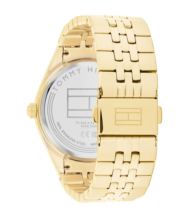 Tommy Hilfiger   Monica 1782717 Quarz Schwarz/Gold Damenuhr