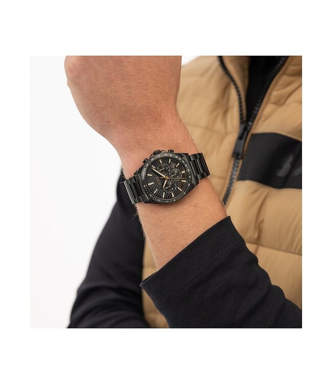 Hugo Boss   Strike 1514291 Chronograph Schwarz Herrenuhr