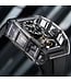Bonest Gatti  BG9960-A1 K9 Crystal Skeleton Automatik Schwarz Herrenuhr