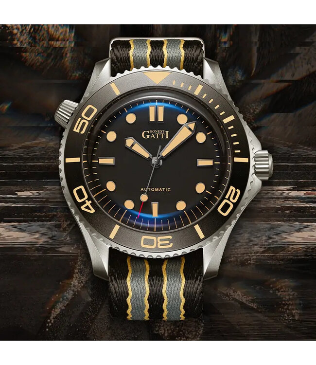 Bonest Gatti  Bonest Gatti BG8001-C2 Submariner Automatik Silber Herrenuhr