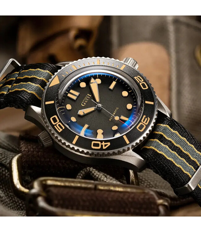 Bonest Gatti  Bonest Gatti BG8001-C2 Submariner Automatik Silber Herrenuhr