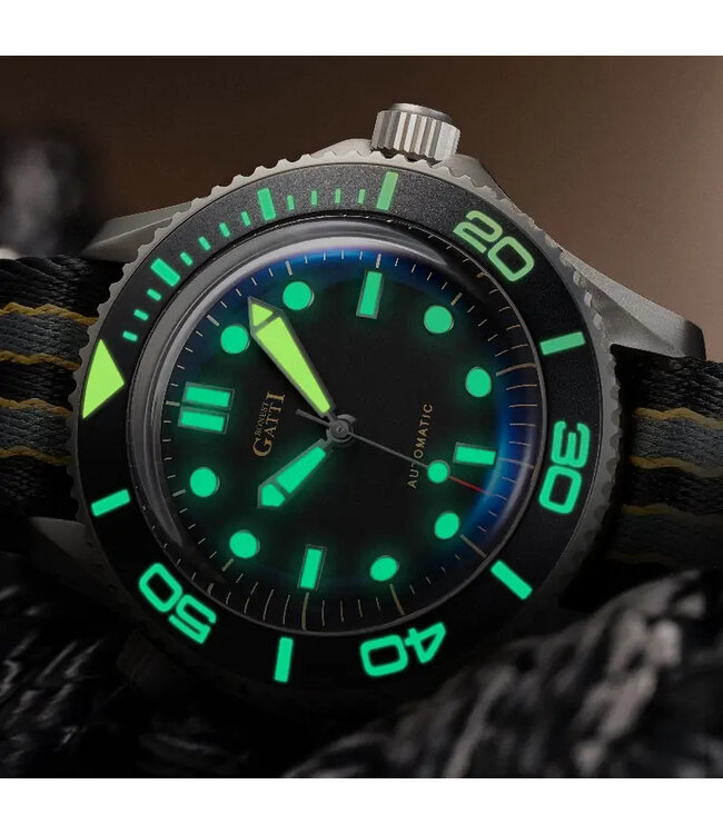 Bonest Gatti  Bonest Gatti BG8001-C2 Submariner Automatik Silber Herrenuhr