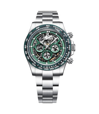 Bonest Gatti  BG8019-S1 Skeleton Automatik Silber Herrenuhr