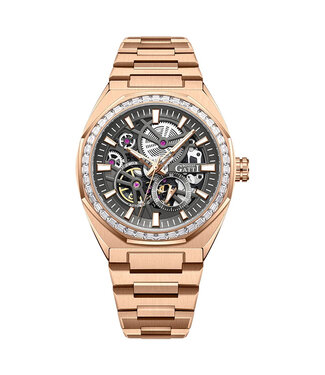 Bonest Gatti  BG8801-S3 Openwork Diamond Automatik Rosé-Gold Herrenuhr