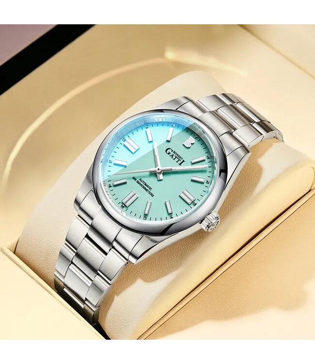 Bonest Gatti   BG8015-S2 Luxury Business Automatik Silber Herrenuhr
