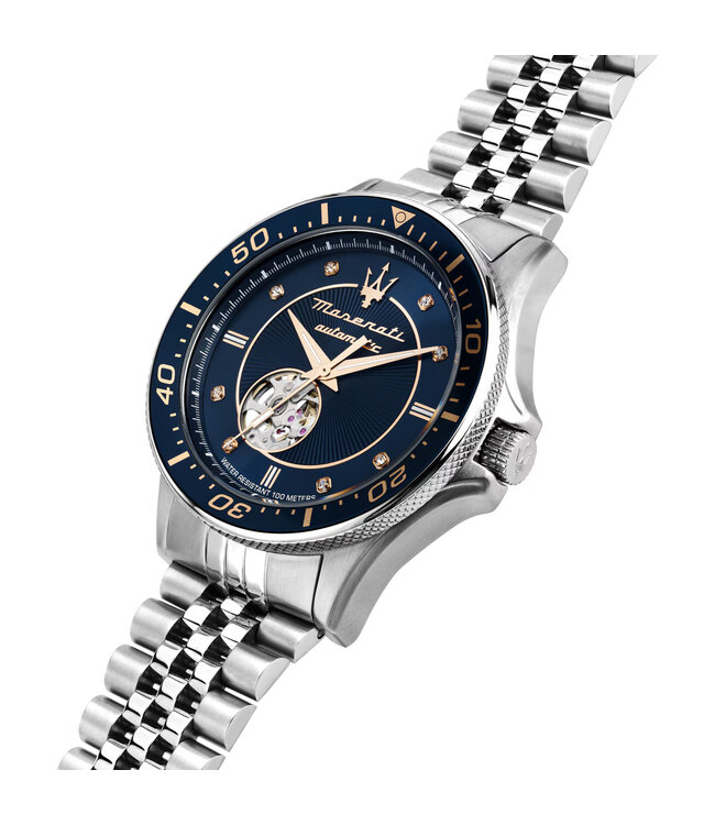 Maserati  Sfida Skeleton Automatik R8823140013 Silber Herrenuhr