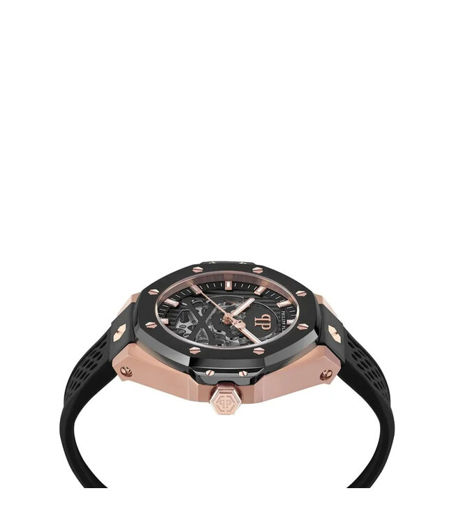 Philipp Plein   $keleton Royal PWPFA0224 Rosé-Gold/Schwarz Herrenuhr