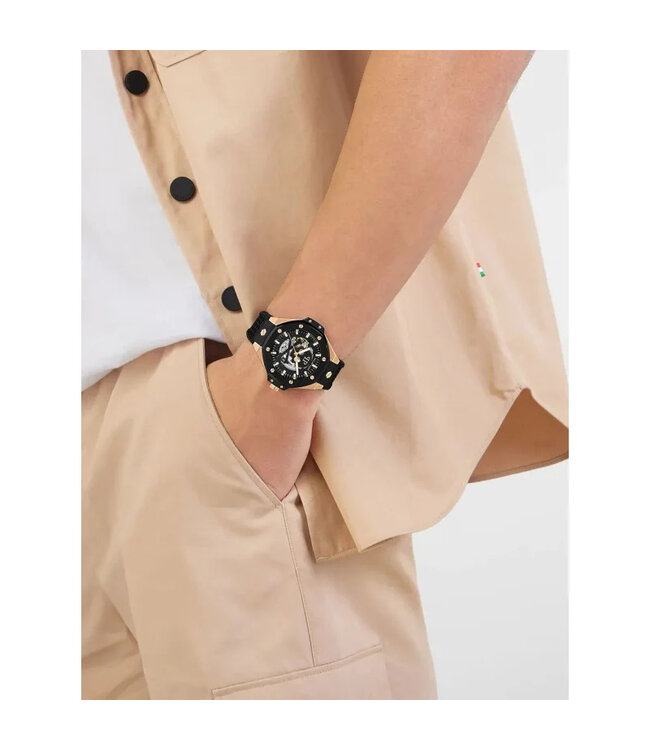 Philipp Plein   $keleton Royal PWPFA0224 Rosé-Gold/Schwarz Herrenuhr