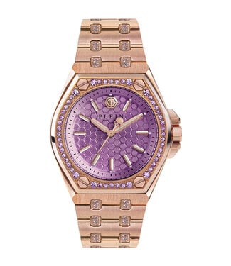 Philipp Plein  Extreme Lady PWJAA0922 Rosé-Gold/Lila Damenuhr