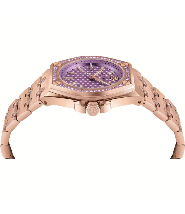 Philipp Plein   Extreme Lady PWJAA0922 Rosé-Gold/Lila Damenuhr