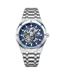 Mark Fairwhale TORSKAR FW-6840 Skeleton Automatik Silber/Blau Herrenuhr