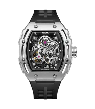 Mark Fairwhale BARRELIX FW-6700 Skeleton Automatik Silber/Schwarz Herrenuhr