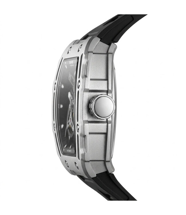 Mark Fairwhale  BARRELIX FW-6700 Skeleton Automatik Silber/Schwarz Herrenuhr