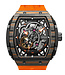 Mark Fairwhale TONNEVAR FW-6660 Tonneau Skeleton Automatik Schwarz/Orange Herrenuhr