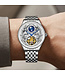 Mark Fairwhale  NOCTARA FW-6100 Moon Phase Automatik Silber Herrenuhr