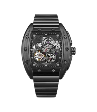 Mark Fairwhale THERONIX FW-6180 Skeleton Automatik Schwarz Herrenuhr