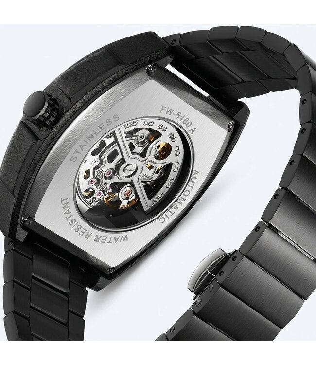 Mark Fairwhale THERONIX FW-6180 Skeleton Automatik Schwarz Herrenuhr