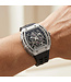 Mark Fairwhale TONNEXOR FW-6650 Tonneau Skeleton Automatik Silber/Schwarz Herrenuhr