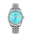 Mark Fairwhale  VELUXOR FW-5017 Quarz Datum Silber/Türkis Herrenuhr