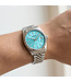Mark Fairwhale  VELUXOR FW-5017 Quarz Datum Silber/Türkis Herrenuhr