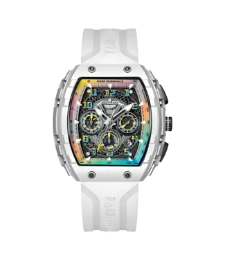 Mark Fairwhale TONIXA FW-5001 Tonneau Quarz Weiss Herrenuhr