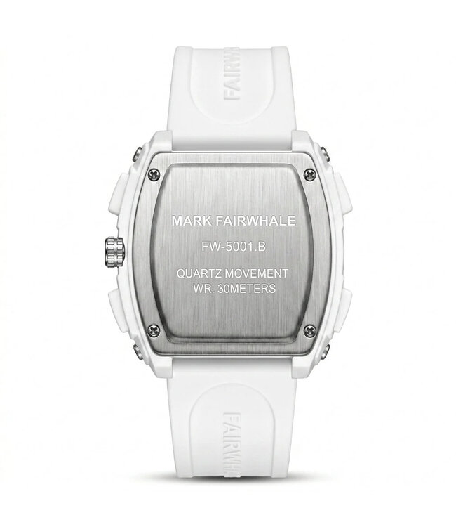 Mark Fairwhale TONIXA FW-5001 Tonneau Quarz Weiss Herrenuhr