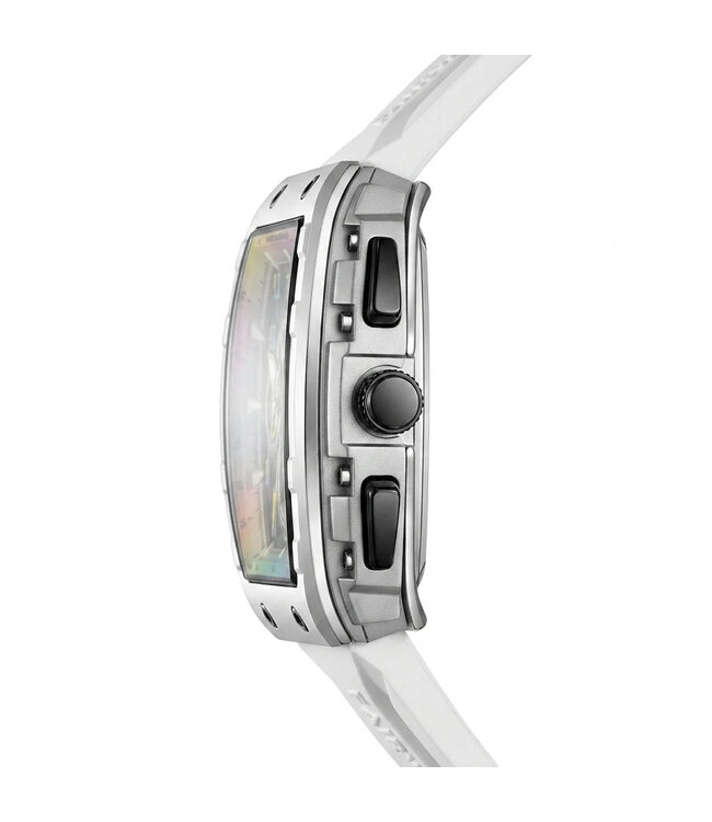 Mark Fairwhale TONIXA FW-5001 Tonneau Quarz Weiss Herrenuhr