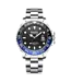 Mark Fairwhale VELTORIS FW-5140 Quarz Datum Silber/Schwarz/Blau Herrenuhr