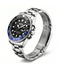Mark Fairwhale VELTORIS FW-5140 Quarz Datum Silber/Schwarz/Blau Herrenuhr