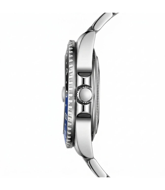 Mark Fairwhale VELTORIS FW-5140 Quarz Datum Silber/Schwarz/Blau Herrenuhr