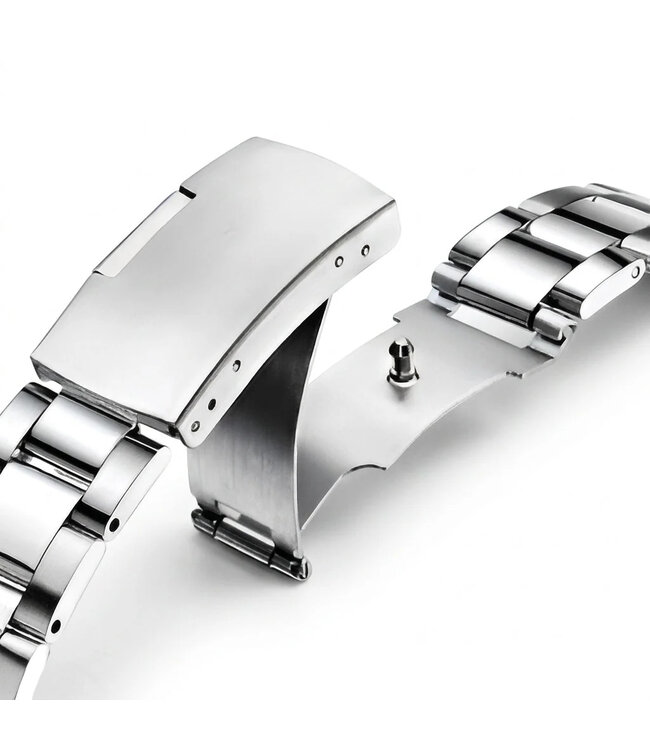 Mark Fairwhale VELTORIS FW-5140 Quarz Datum Silber/Schwarz/Blau Herrenuhr