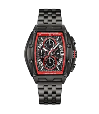 Mark Fairwhale TONIXORA FW-5080 Chronograph Schwarz/Rot Herrenuhr