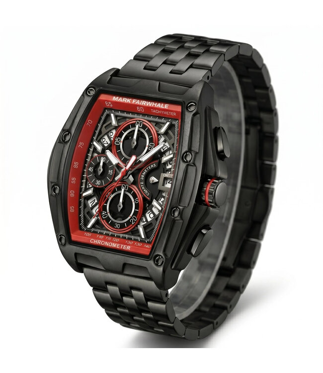 Mark Fairwhale TONIXORA FW-5080 Chronograph Schwarz/Rot Herrenuhr
