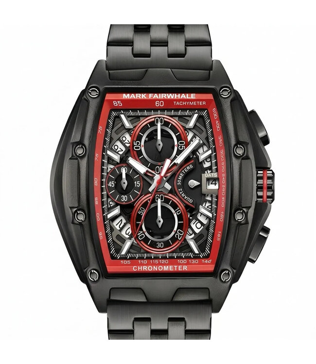 Mark Fairwhale TONIXORA FW-5080 Chronograph Schwarz/Rot Herrenuhr
