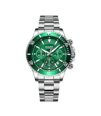 Mark Fairwhale SPORTRIX FW-5770 Sport Quarz Silber/Grün Herrenuhr