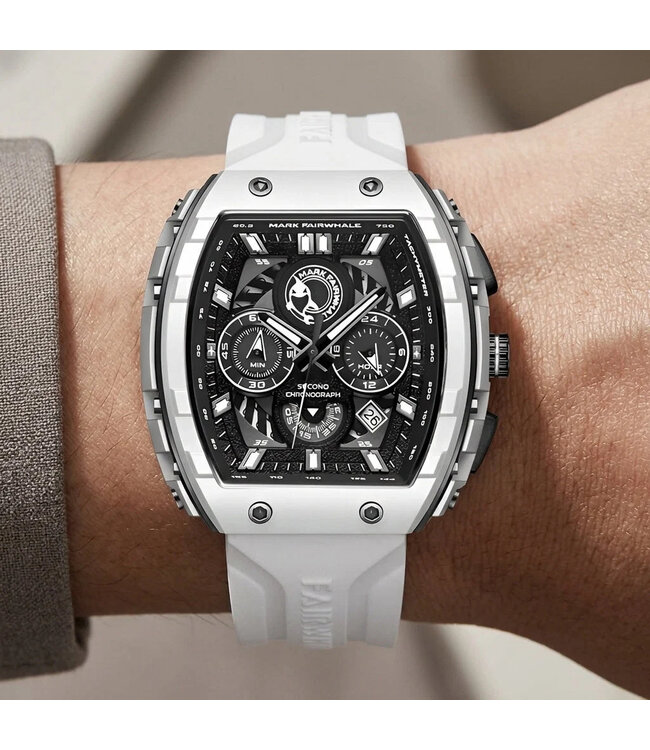 Mark Fairwhale  BOLTRON FW-5670 Chronograph Weiss Herrenuhr