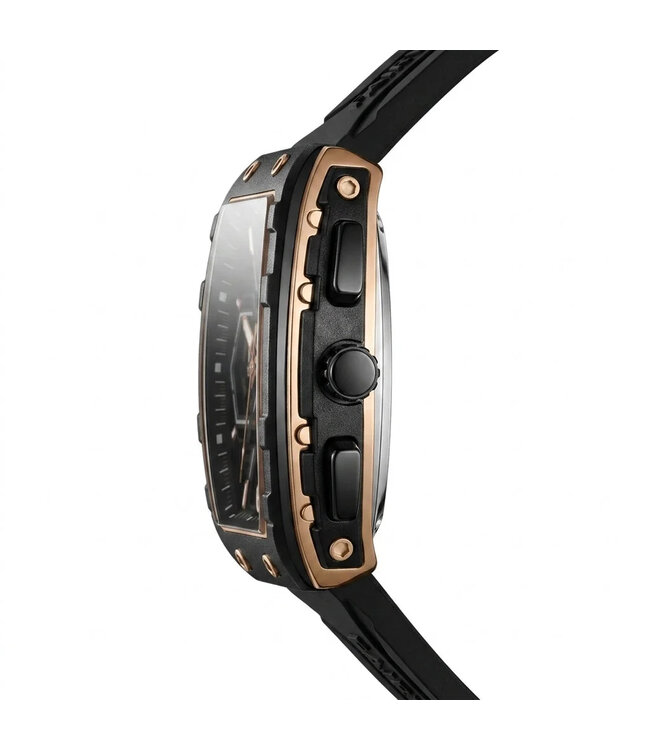 Mark Fairwhale  CLIREDOX FW-5560 Vintage Tonneau Chronograph Schwarz/Rosé-Gold